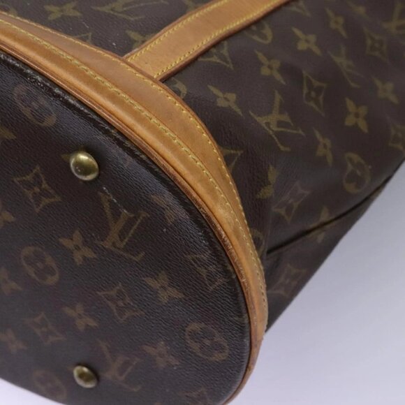 LOUIS VUITTON Monogram Bucket GM Shoulder Bag M42236 LV Auth 122132 - Picture 4 of 16